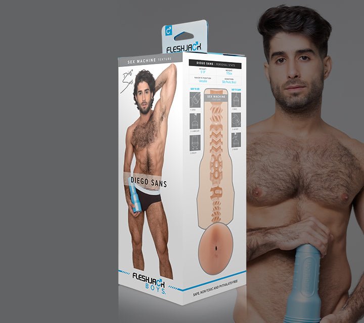 Diego Sans Sex Machine and Dildo pack - Fleshlight