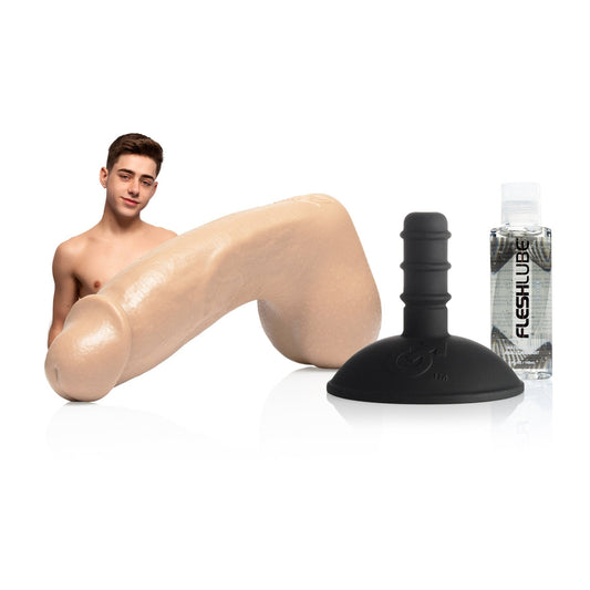 Joey Mills Dildo-Paket mit Fleshlube Slide 