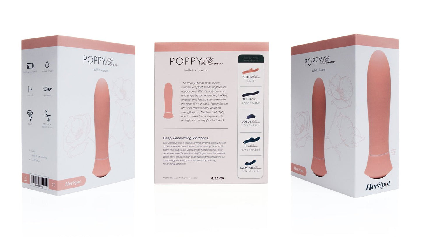 Vibrators Poppy Bloom Bullet Vibrator